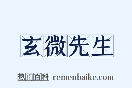 玄微先生是什么意思的图片